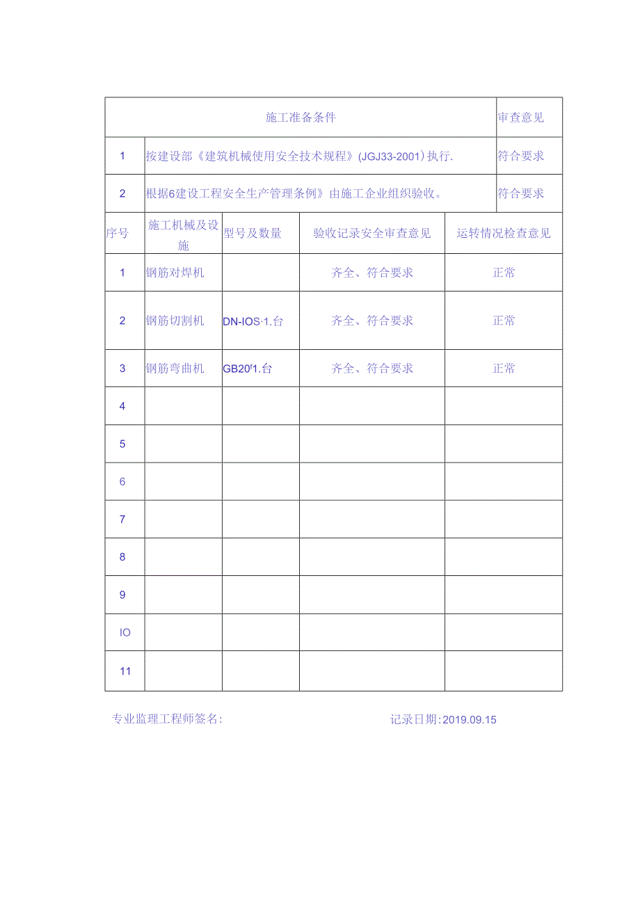 [监理资料][安全台账]施工机械及各种设施安全许可审查与运转情况检查.docx_第2页