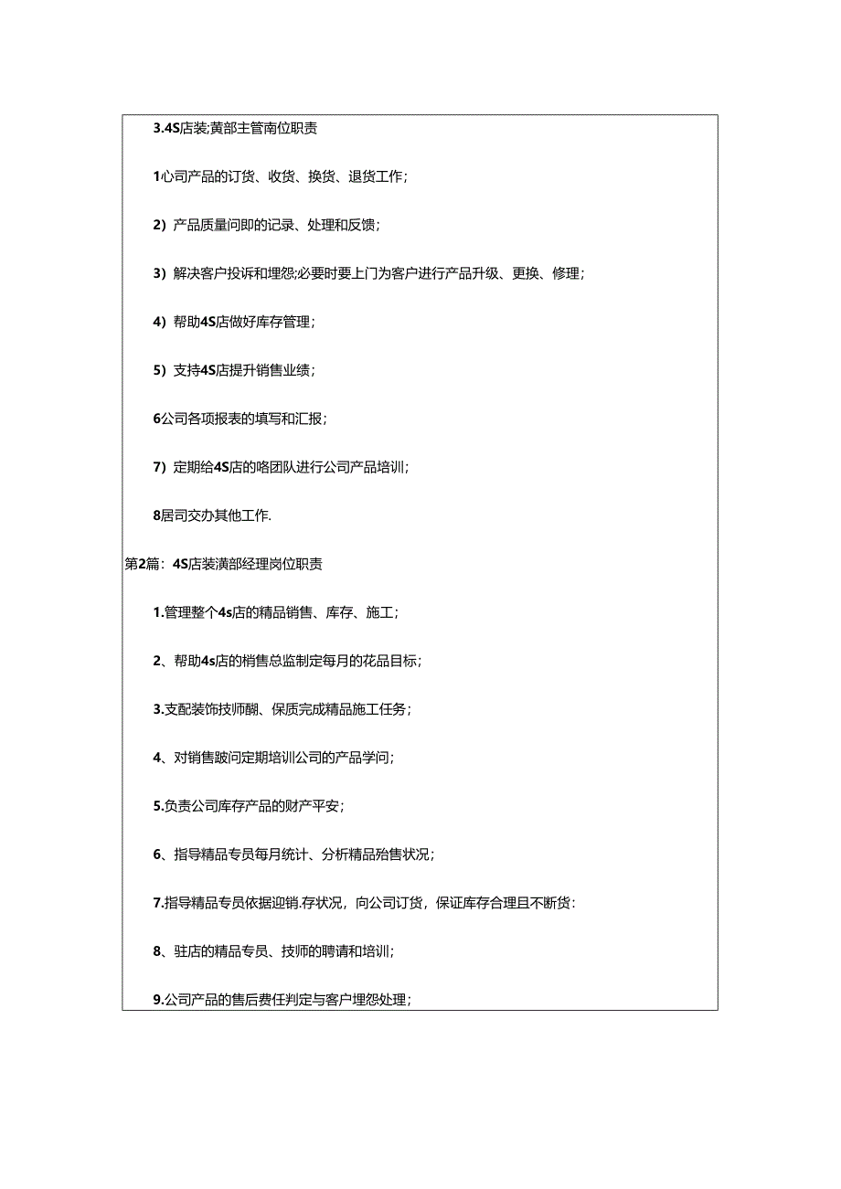 2024年4s店装潢专员岗位职责（共6篇）.docx_第3页