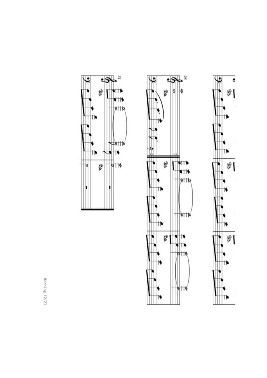 Morning 高清钢琴谱五线谱.docx_第2页