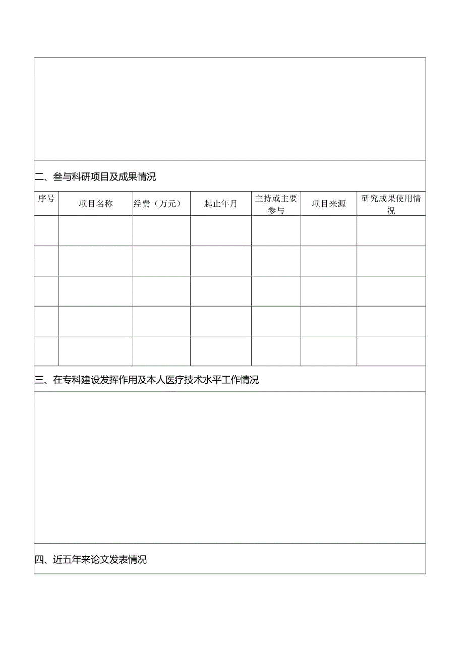 2024年公开招聘高层次人才报名表.docx_第2页