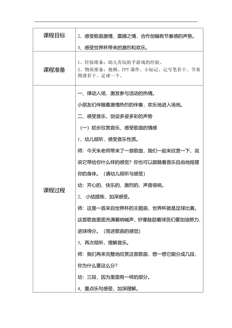 教案大班律动《足球宝贝》教学设计.docx_第2页