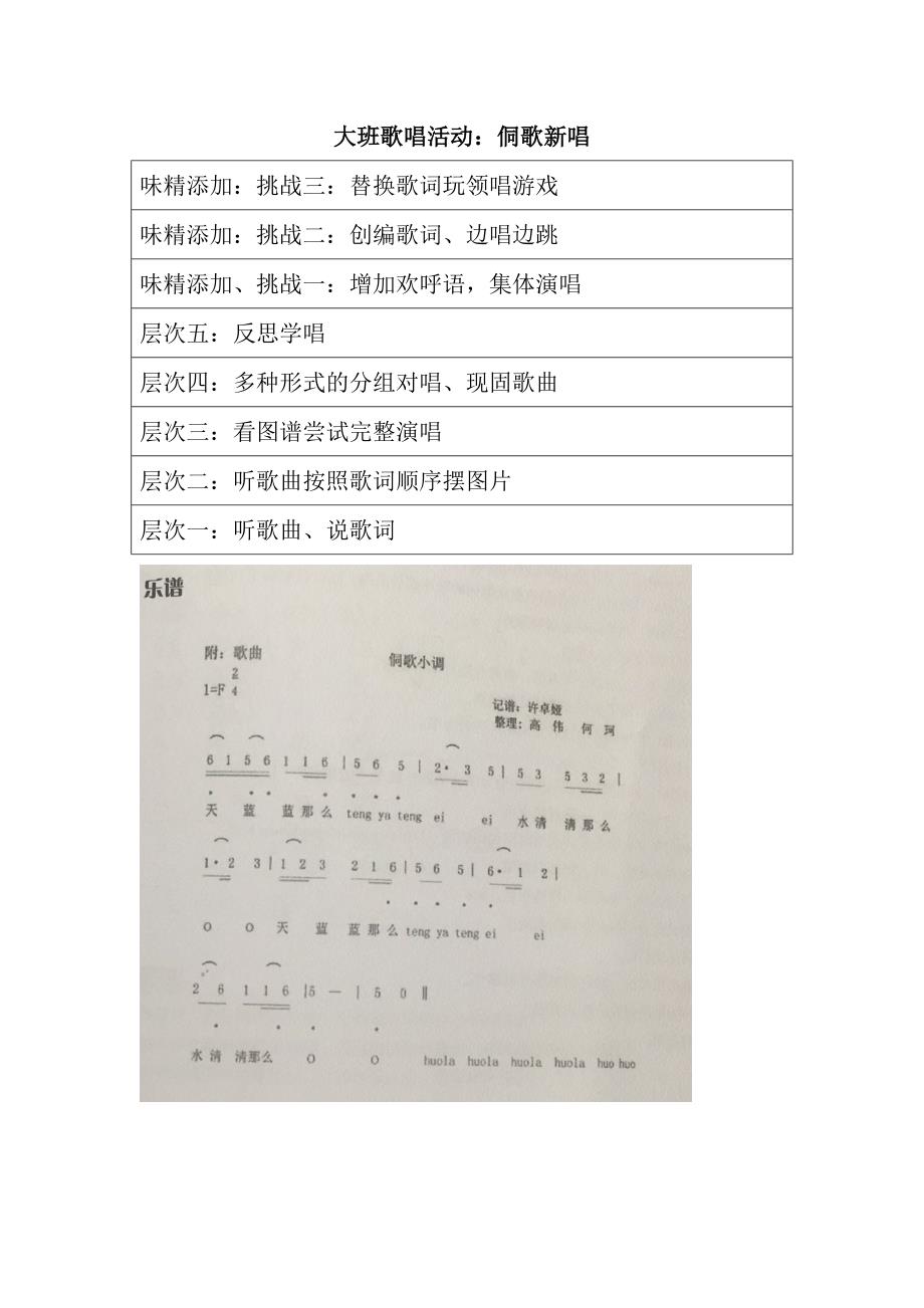 大班歌唱《侗歌新唱》PPT课件教案大班歌唱活动：侗歌新唱 教案.doc_第1页