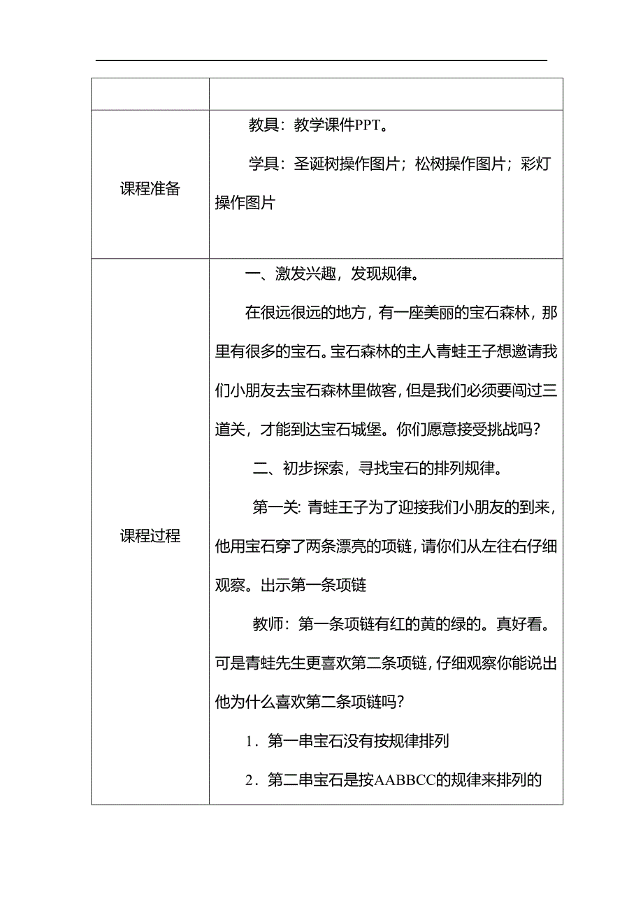 大班数学规律排序《宝石森林》PPT课件教案大班数学规律排序《宝石森林》教学设计.docx_第2页