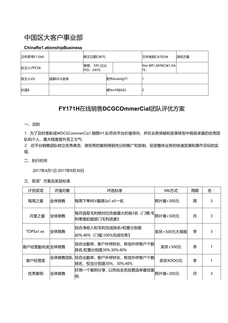 在线销售DCG Commercial团队评优计划.docx_第1页