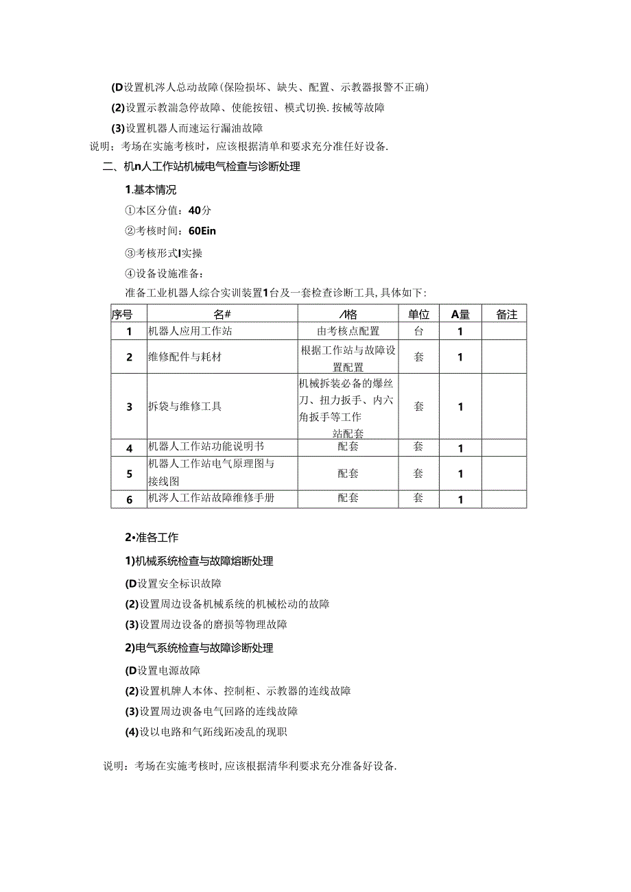 2024年山东省职业技能等级认定试卷 真题 工业机器人系统运维员 四级技能考核试卷准备通知单（考场）02.docx_第2页