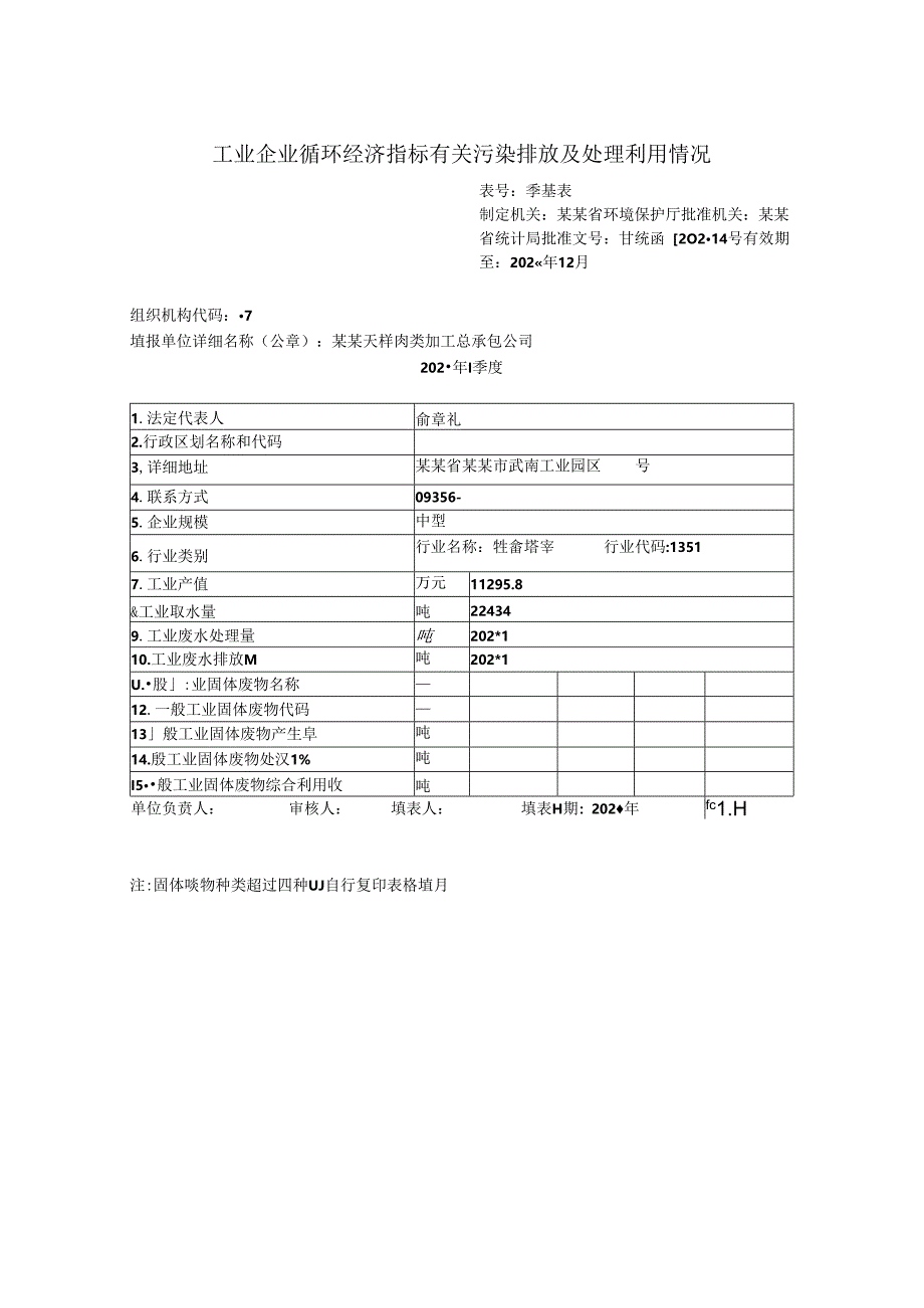 工业企业循环经济指标有关污染排放及处理利用情况.docx_第1页