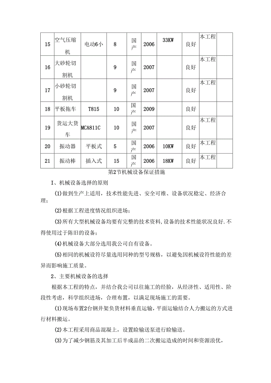 拟投入的主要施工机械计划 (4).docx_第2页