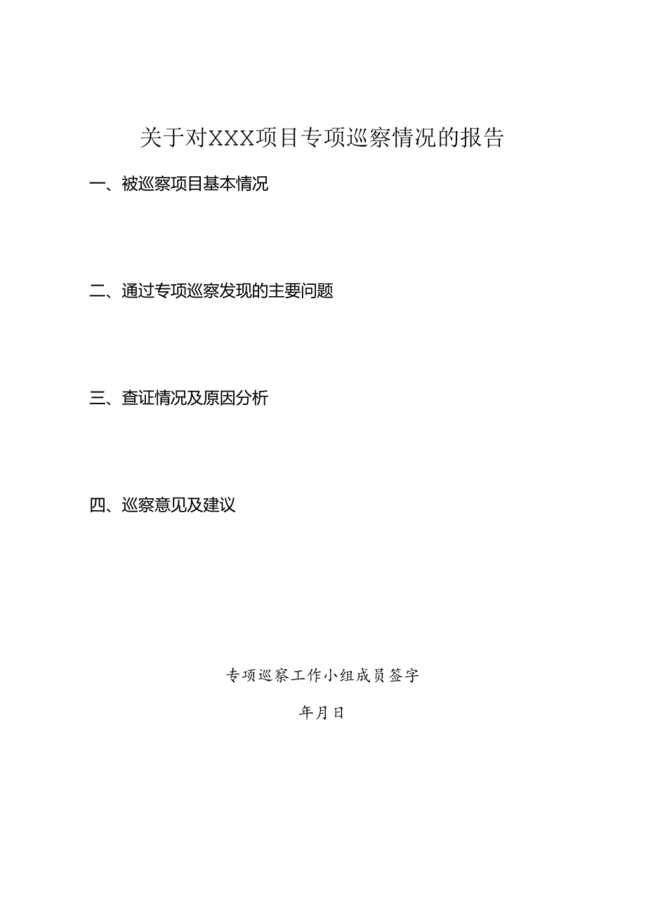 项目专项巡察情况报告.docx_第1页