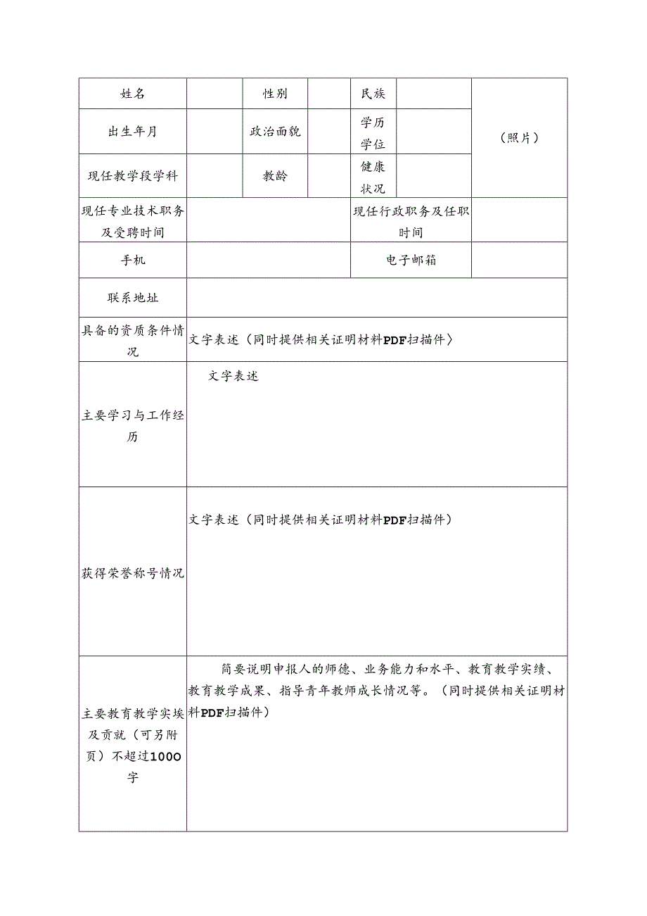 2024年凉山州中小学名师工作室成员推荐表.docx_第2页