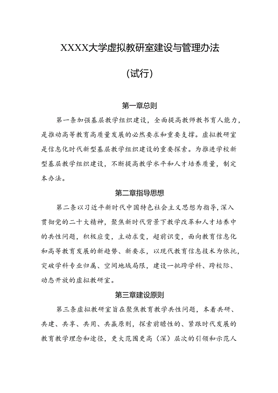 大学虚拟教研室建设与管理办法（试行）.docx_第1页