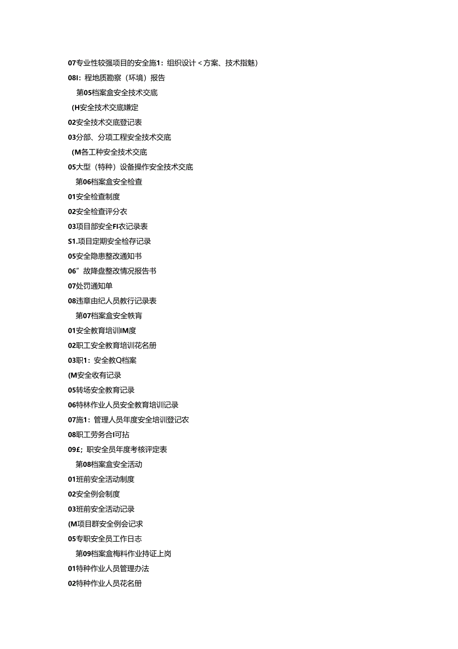 建筑工程安全内业资料目录.docx_第2页
