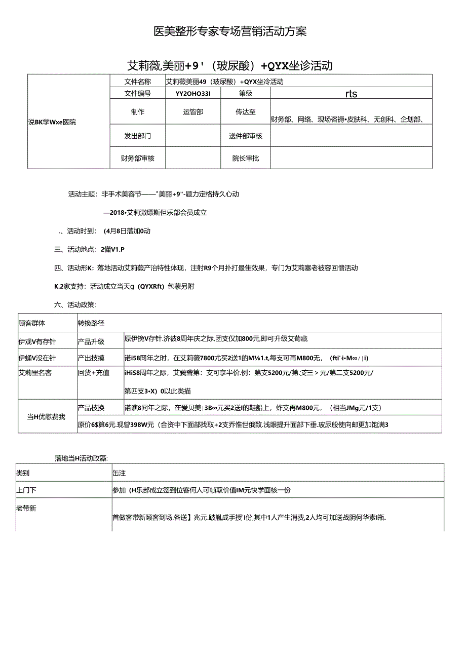 医美整形专家专场营销活动方案.docx_第1页