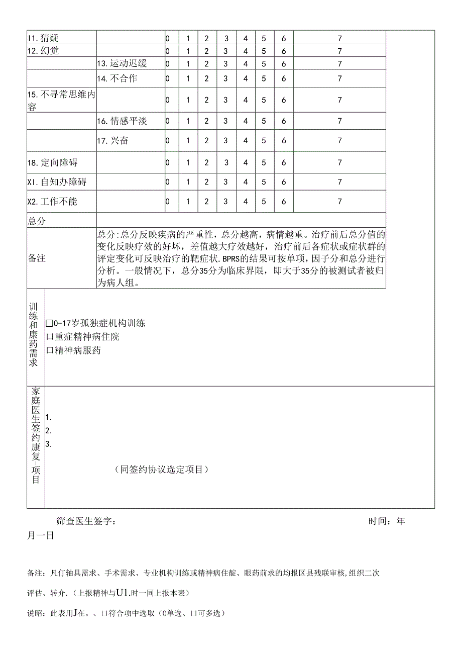 残疾人精准康复签约服务筛查表（精神残疾）.docx_第2页