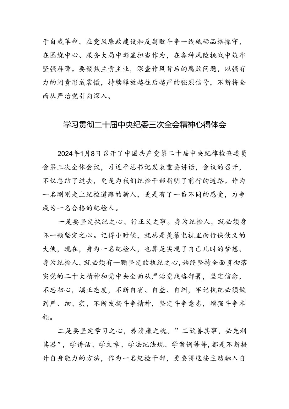 学习二十届中央纪委三次全会重要讲话精神心得体会四篇（最新版）.docx_第3页