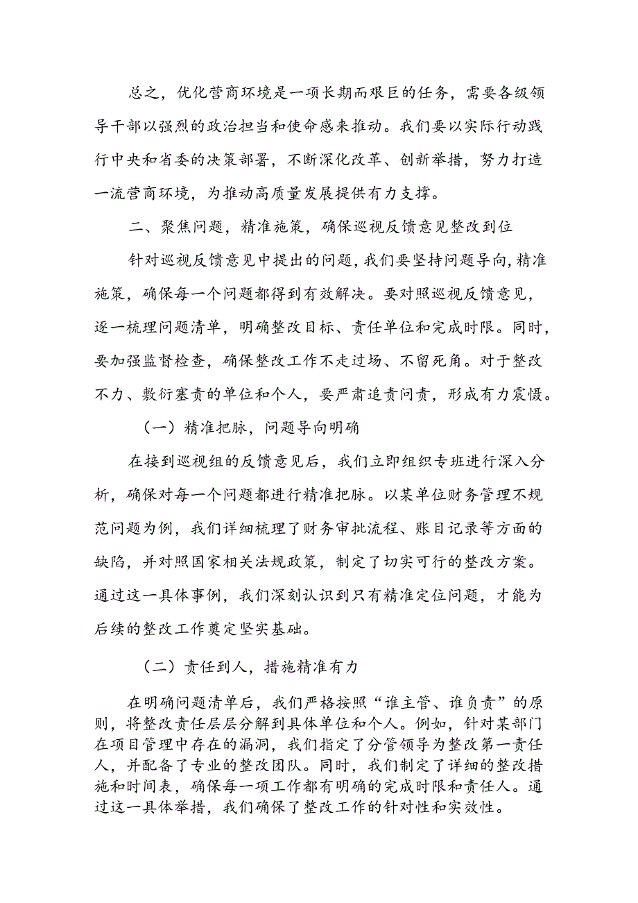 市委书记落实优化营商环境专项巡视反馈意见整改工作动员部署会议讲话.docx_第3页