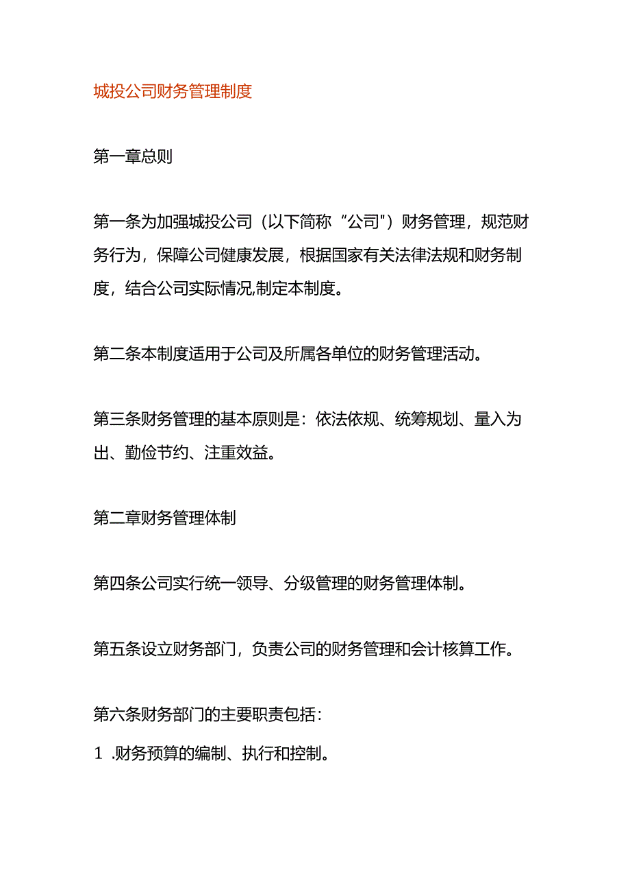 城投公司财务管理制度.docx_第1页