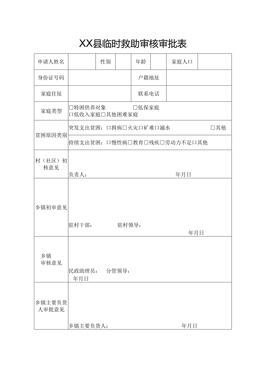 临时救助审核审批表.docx_第1页