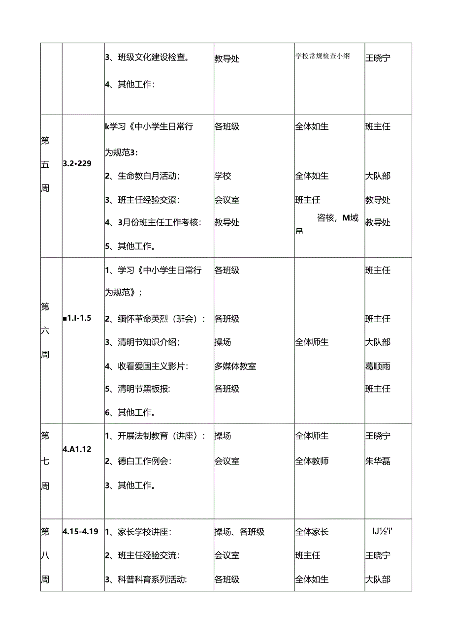 学校德育活动安排表.docx_第2页