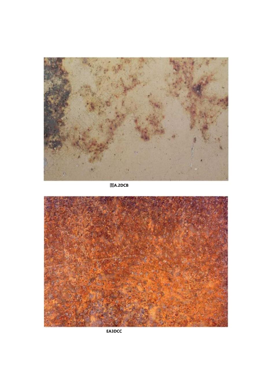 除锈处理等级表面状态描述、闪锈等级的典型样板照片、典型的工艺流程图.docx_第2页