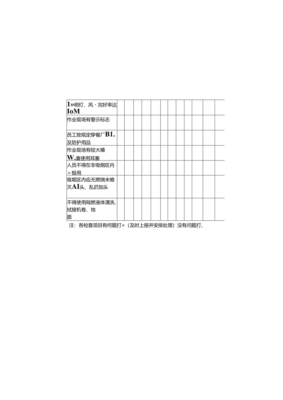 XX可再生能源科技有限公司安全生产叉车日常检查表（2024年）.docx_第3页