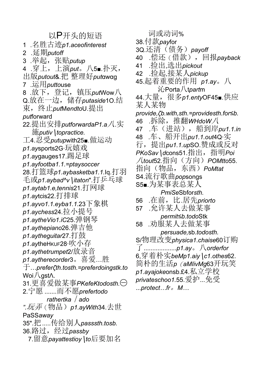 以p开头的短语.docx_第1页