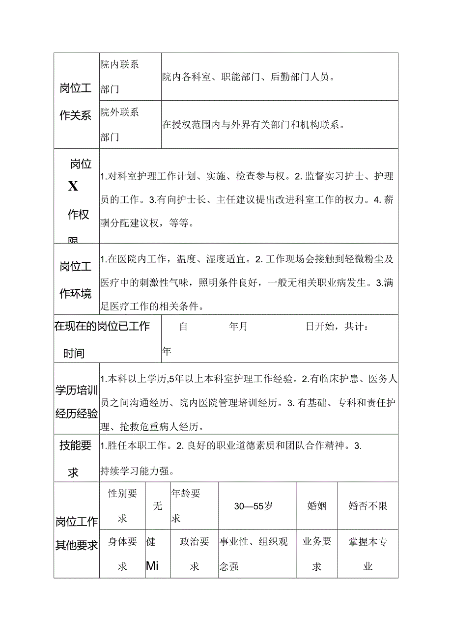 医院小儿内科夜班（大夜班）护士岗位说明书.docx_第3页