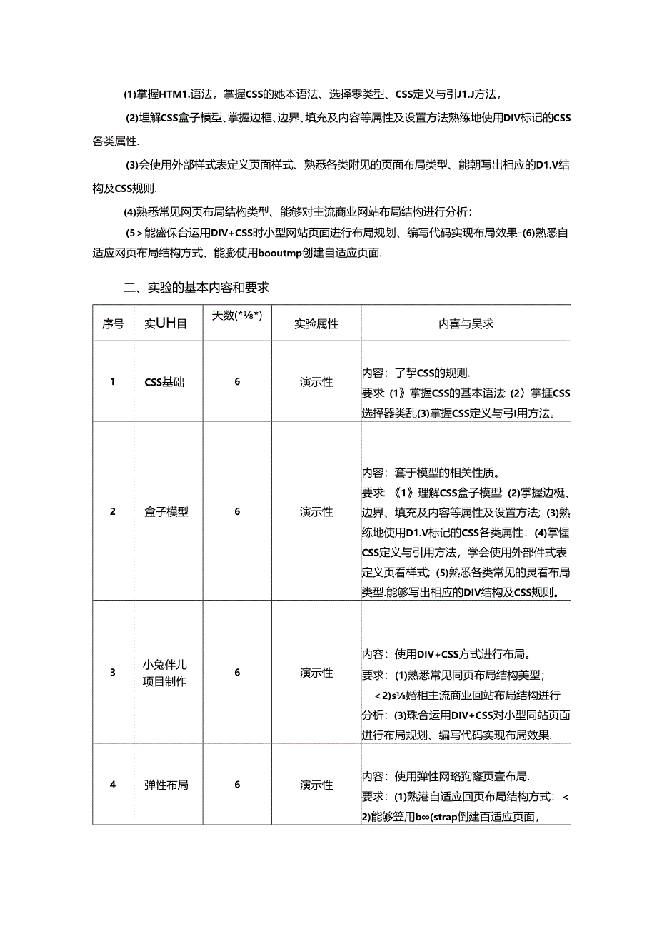 《Web前端技术》实验教学大纲.docx_第2页