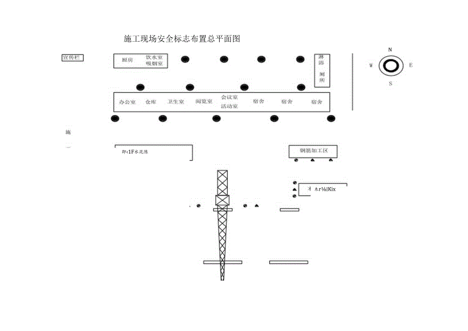 施工现场安全标志布置总平面图.docx_第2页