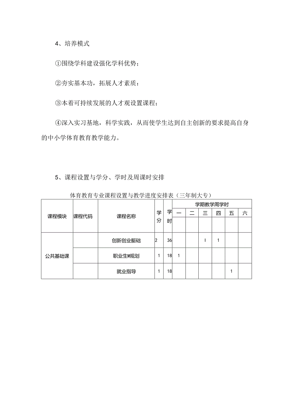 职业技术学校体育教育专业人才培养方案.docx_第3页