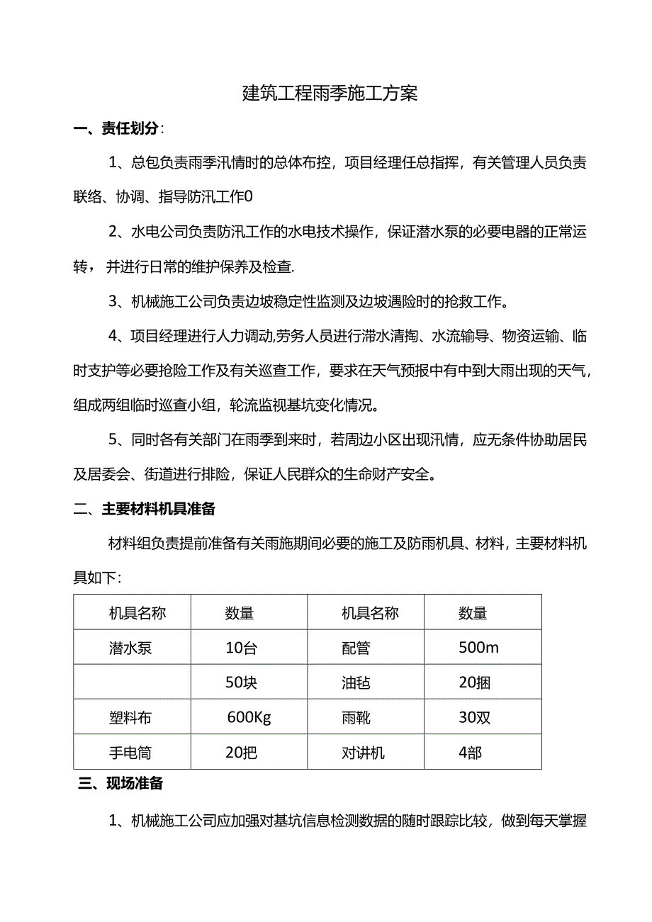 建筑工程雨季施工方案.docx_第1页