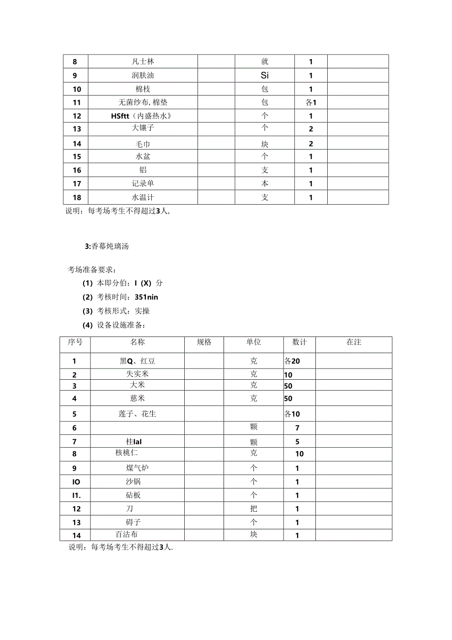 2024年山东省职业技能等级认定试卷 真题 家庭照护员 中级 试卷 考场、考生准备通知单 (4).docx_第3页