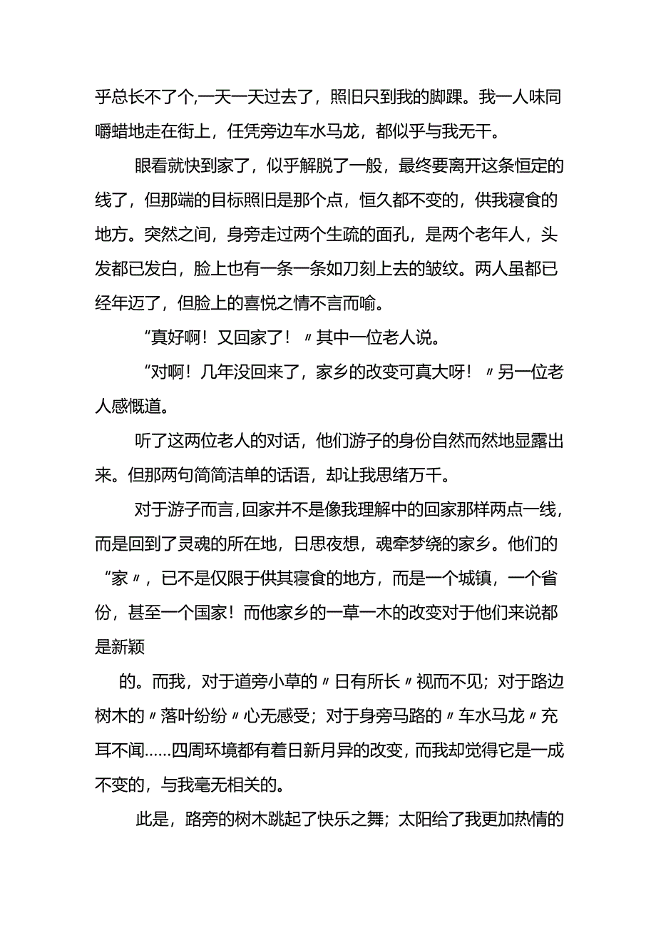 以回家为话题的优秀作文.docx_第3页