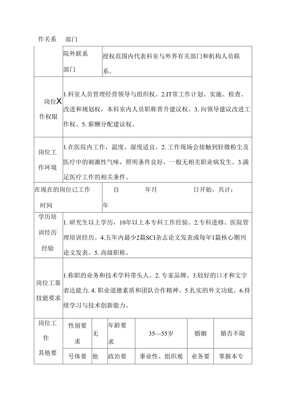 医院老年病科副主任医师岗位说明书.docx_第3页