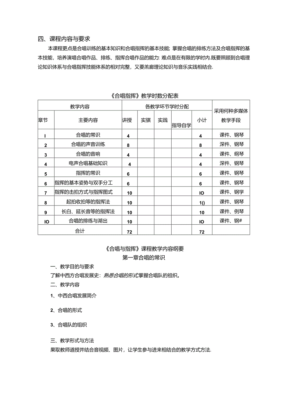 职业技术学院《合唱指挥》课程标准.docx_第2页