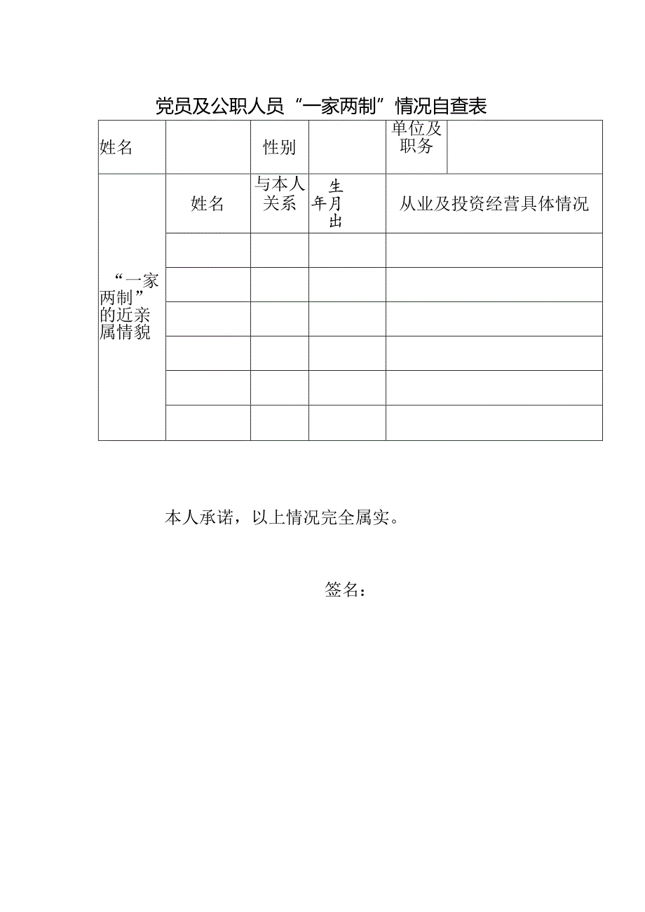 “一家两制”情况自查表.docx_第1页