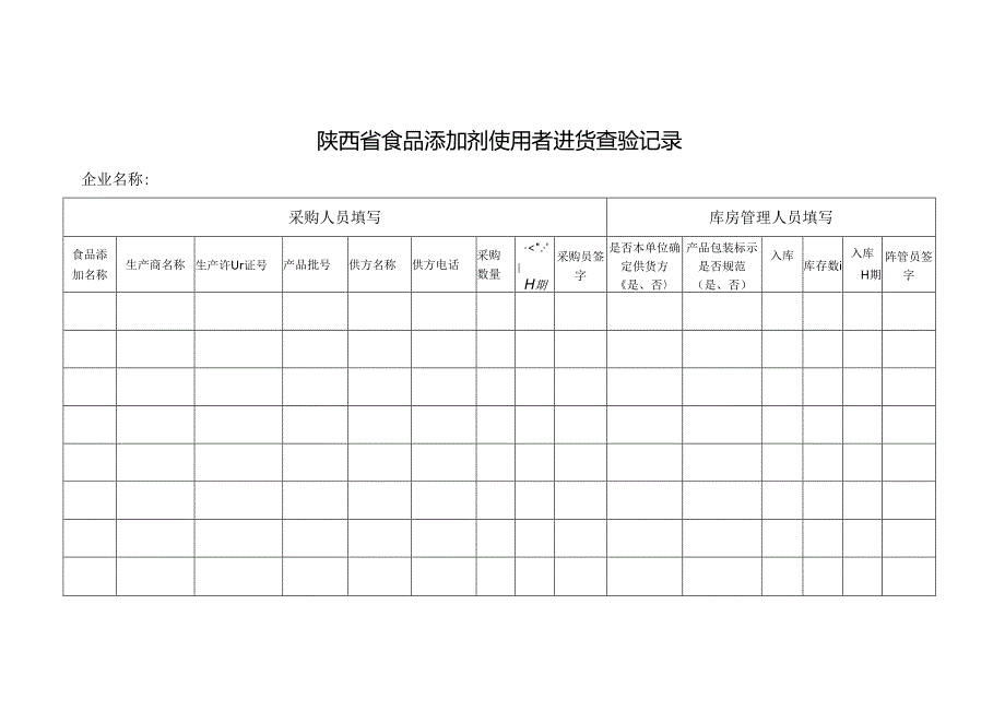 添加剂汇总表、采购记录、使用记录.docx_第2页