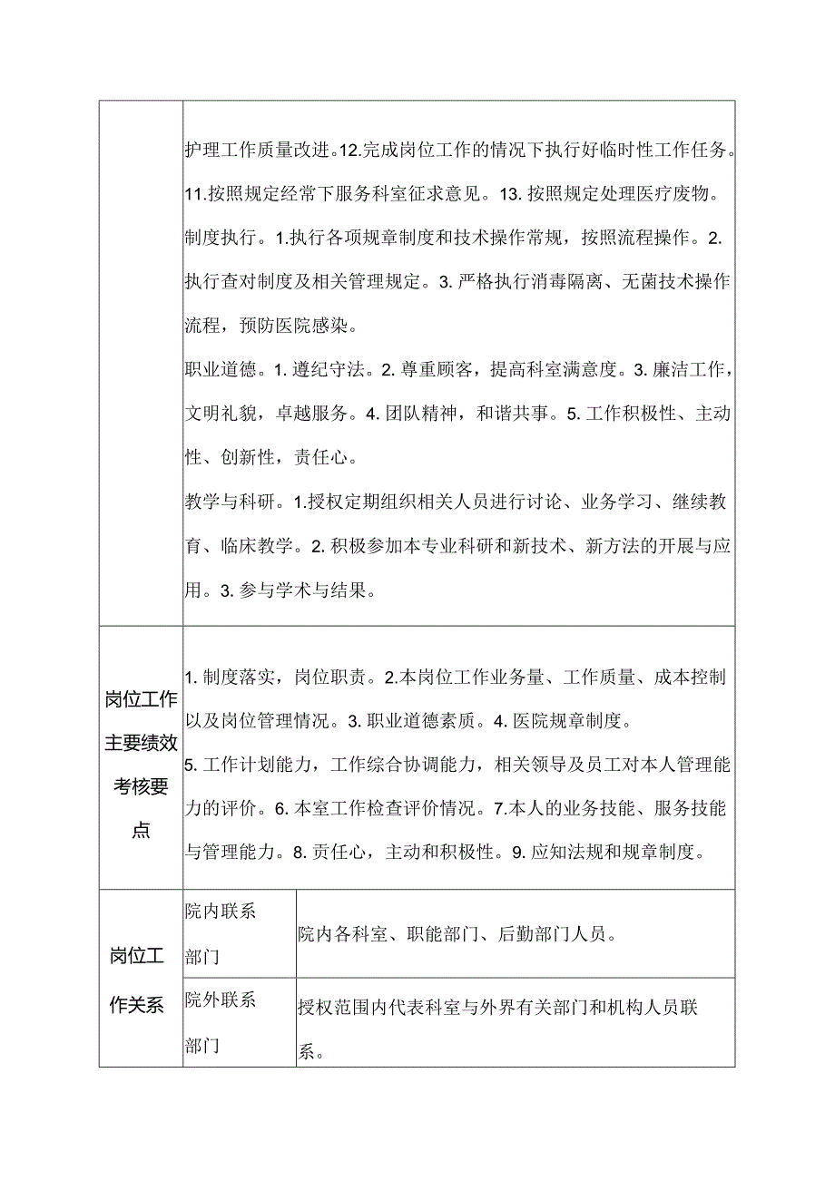 二级甲等医院供应室护师岗位说明书.docx_第2页