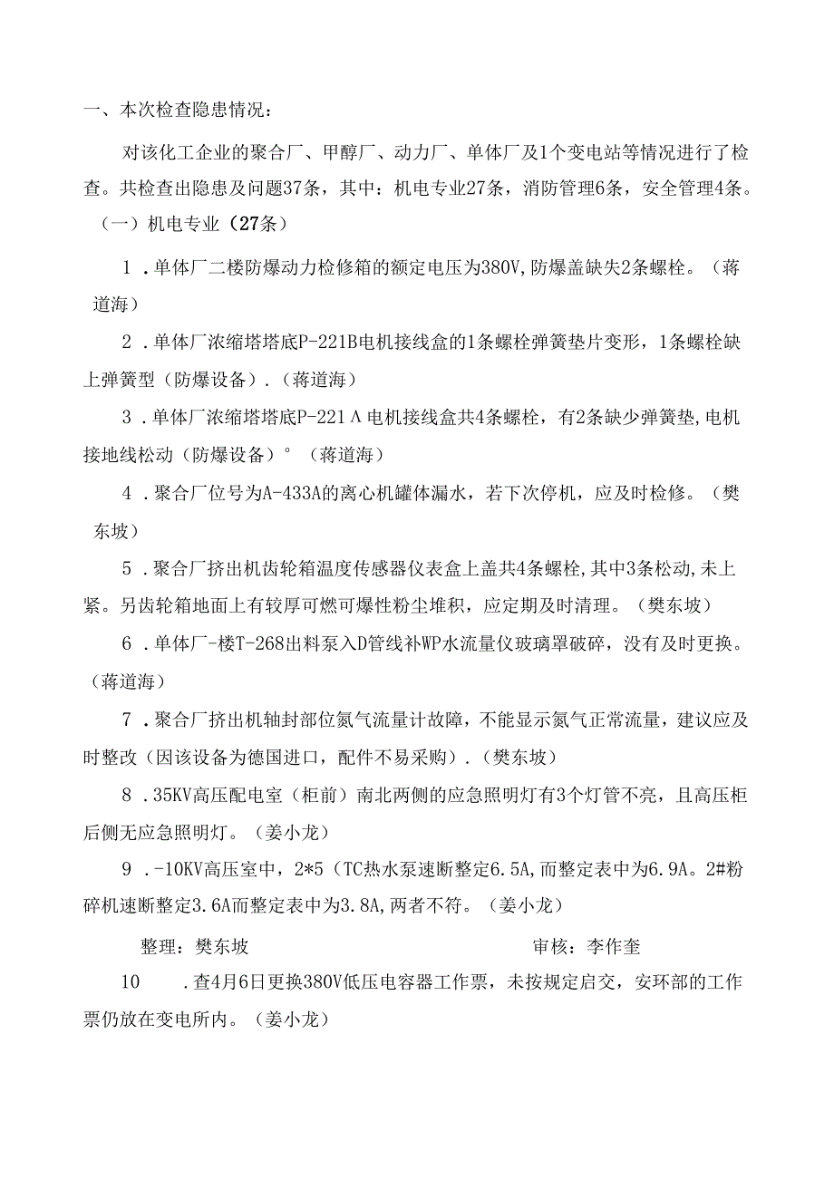 4月13日永煤公司安全小分队监察开封龙宇化工安全日报.docx_第2页