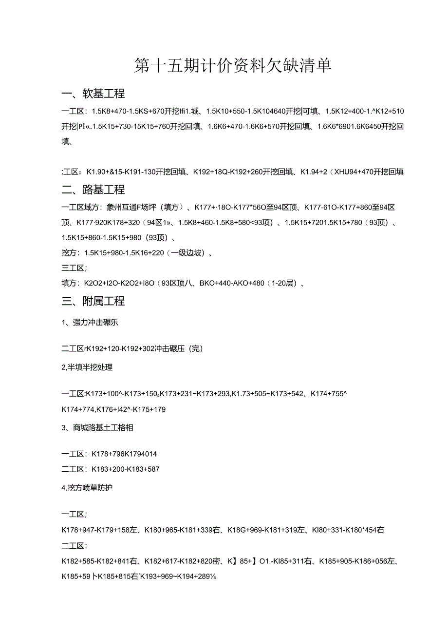 第十五期资料欠缺清单.docx_第1页