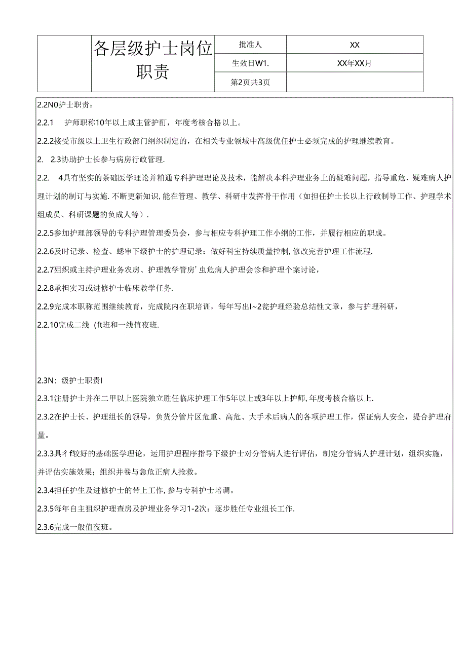 各层级护士岗位职责.docx_第2页