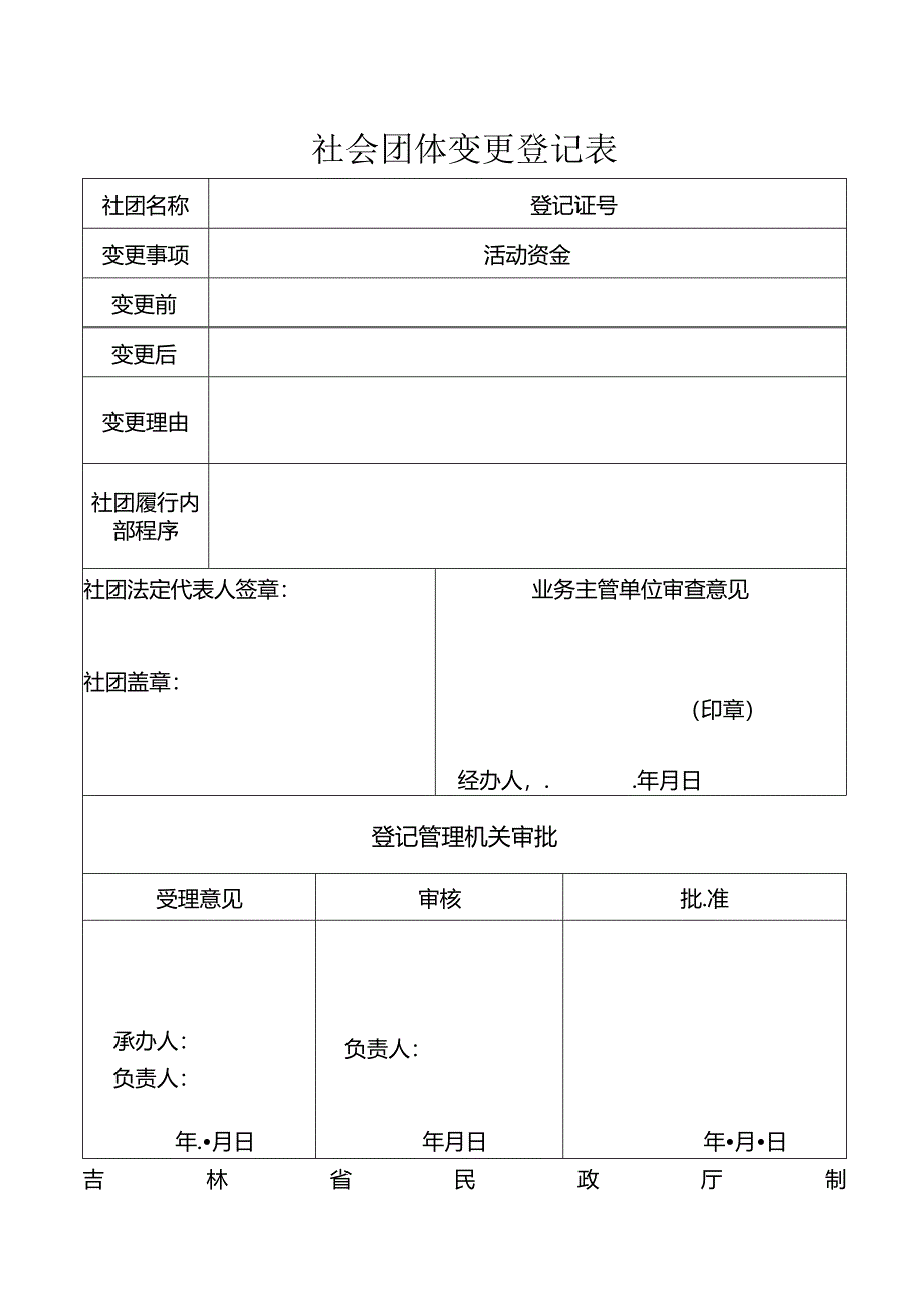 社会团体变更登记表.docx_第1页