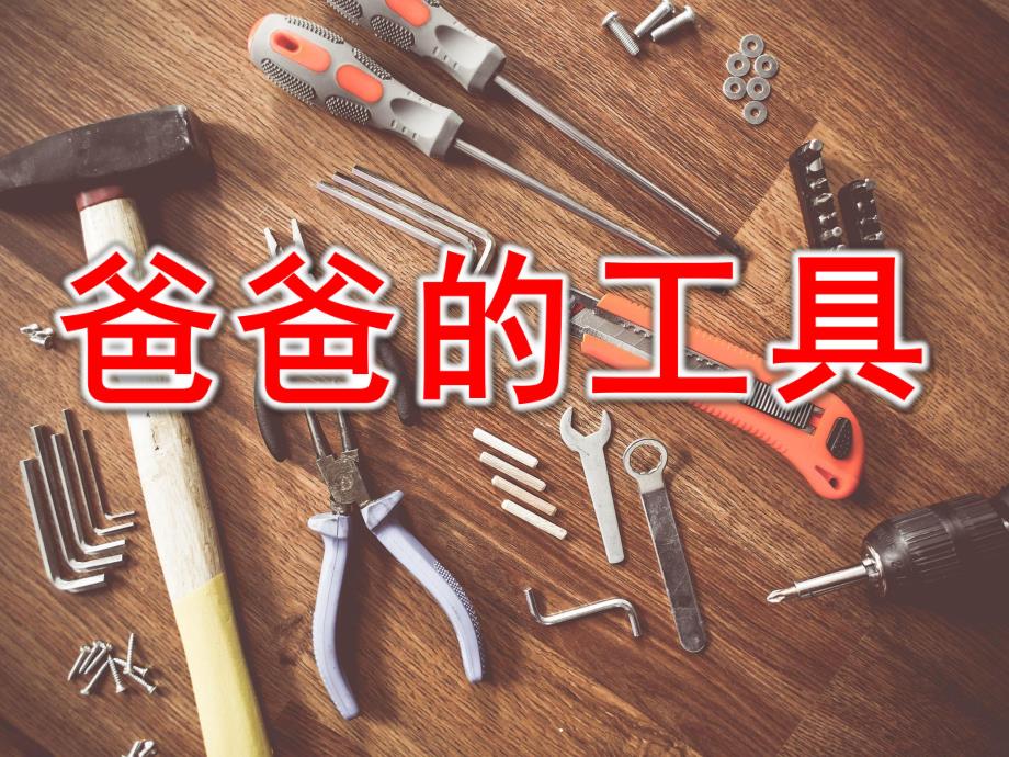 大班科学《爸爸的工具》PPT课件教案PPT课件.pptx_第1页