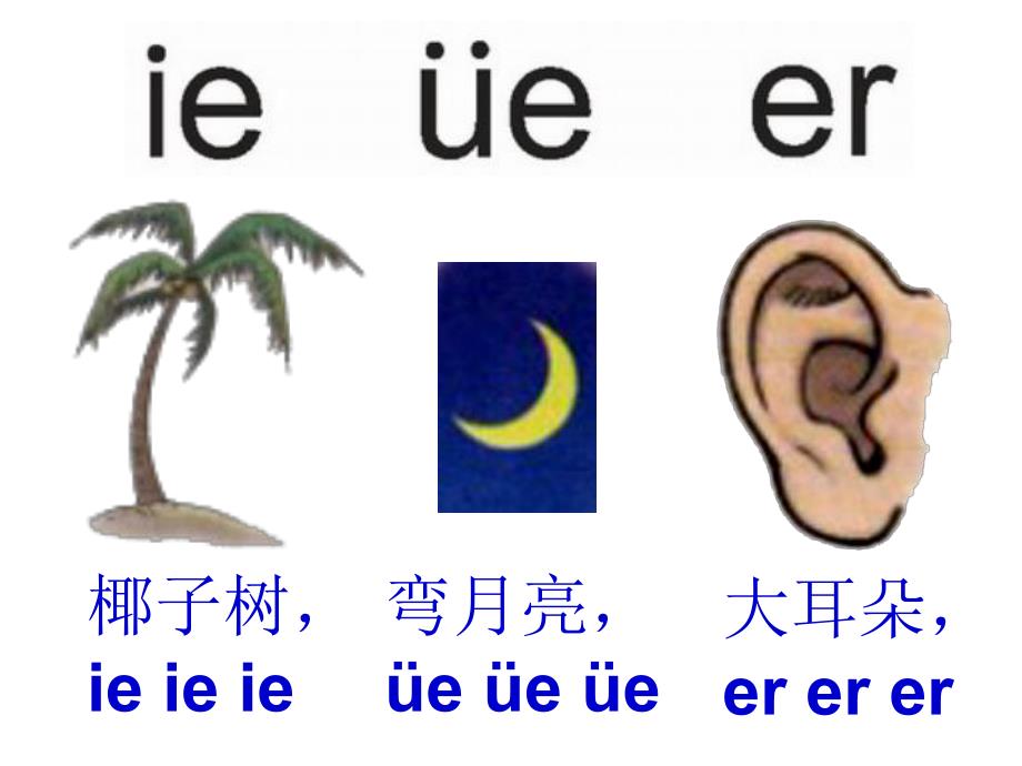 幼儿园《拼音ie ue er》PPT课件ppt课件.pptx_第1页