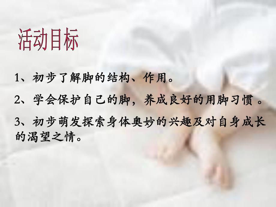 小班健康教育活动《可爱的小脚丫》PPT课件教案小班健康教育活动-可爱的小脚丫.ppt_第3页