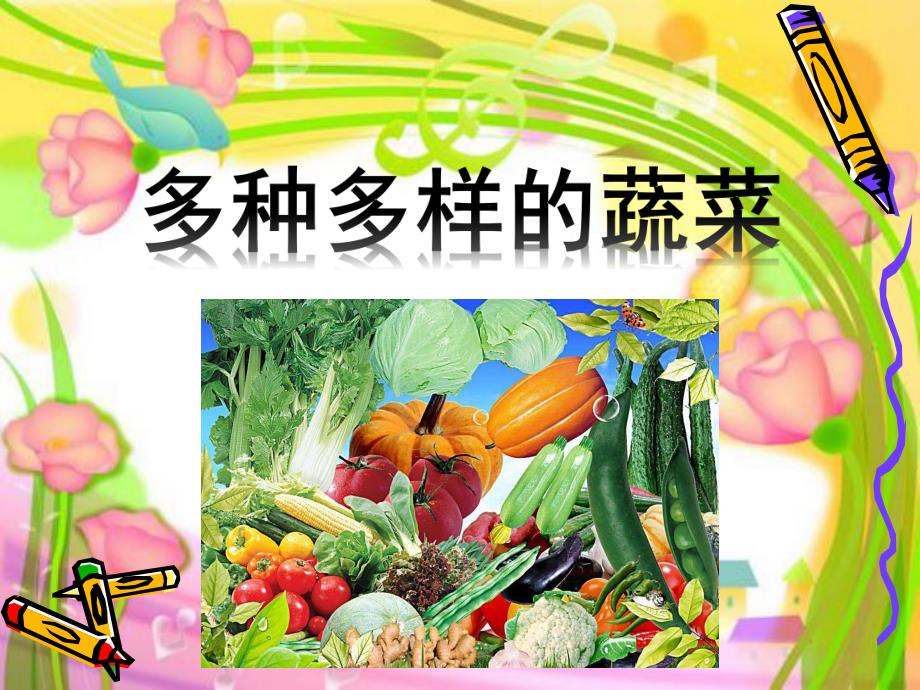 大班《多种多样的蔬菜》PPT课件教案多种多样的蔬菜大班.ppt_第1页