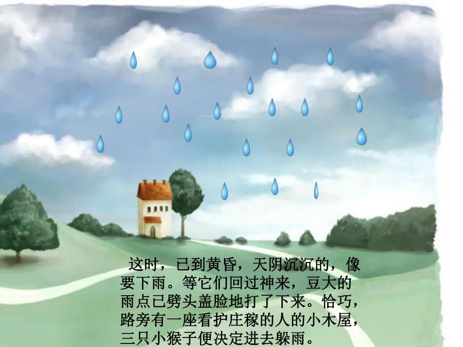 大班寓言《小猴躲雨》PPT课件小猴躲雨.ppt_第3页