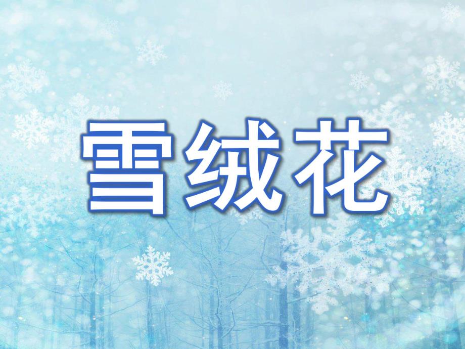 幼儿园音乐《雪绒花》PPT课件教案雪绒花音乐课.ppt_第1页