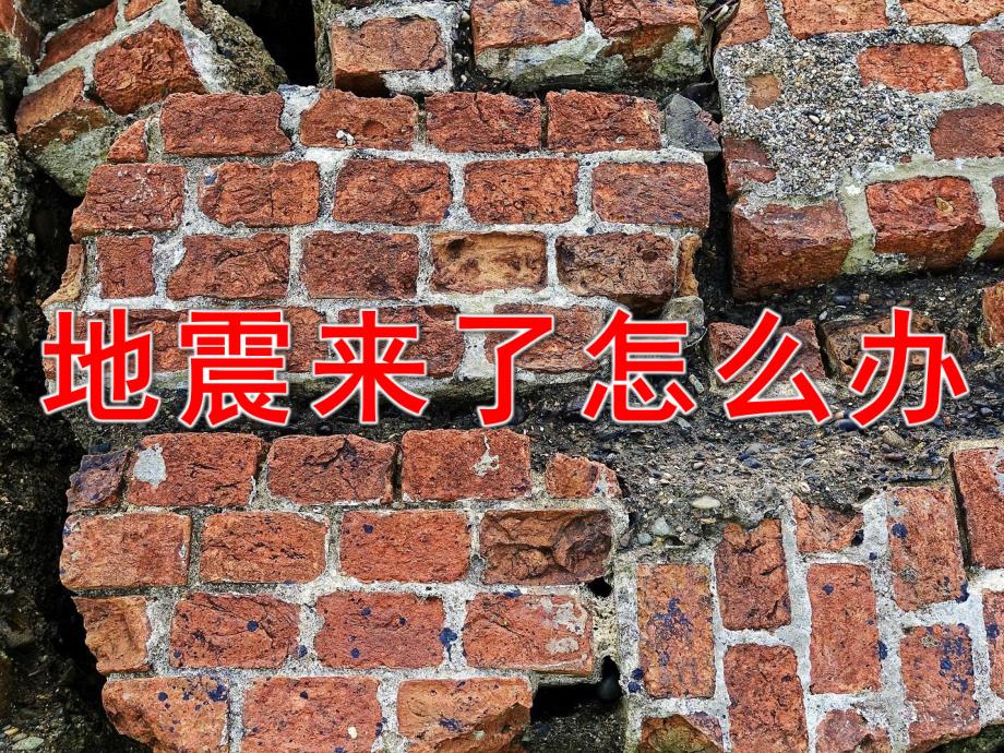 中班安全《地震来了怎么办》PPT课件教案音效视频PPT课件.ppt_第1页