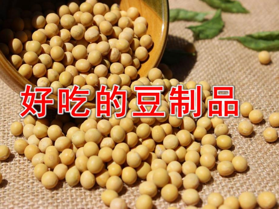 中班科学《好吃的豆制品》PPT课件教案中班科学：好吃的豆制品.ppt_第1页