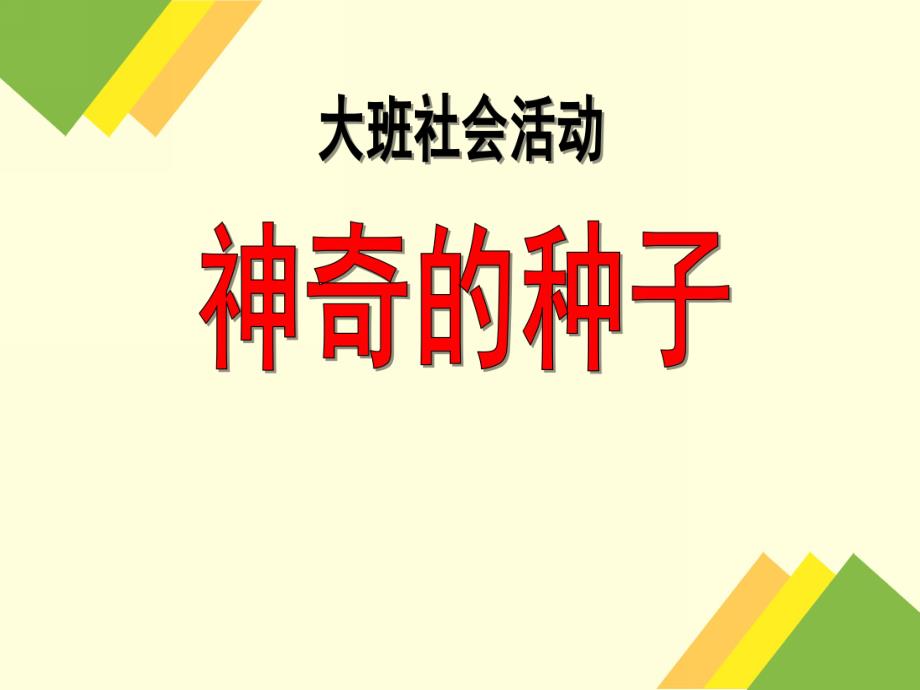 大班社会活动《神奇的种子》PPT课件教案.ppt_第1页